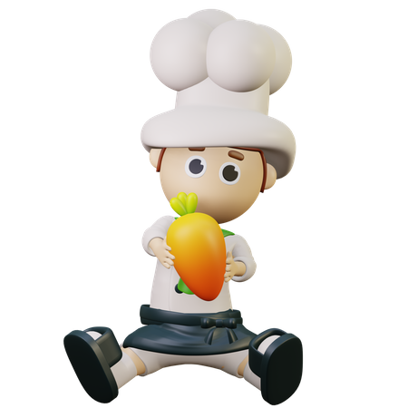 Happy Chef  3D Illustration