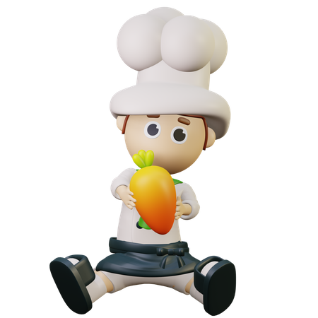 Happy Chef 3D Illustration