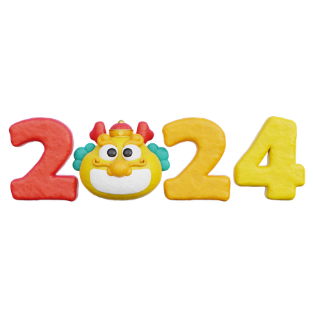 Happy Chinese New Year 2024  3D Icon