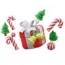 happy christmas 3d logo