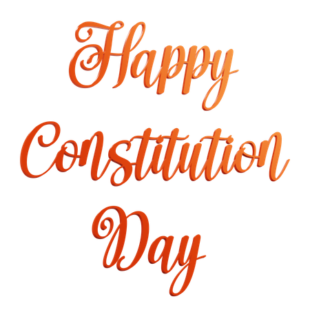 Happy Constitution Day  3D Icon