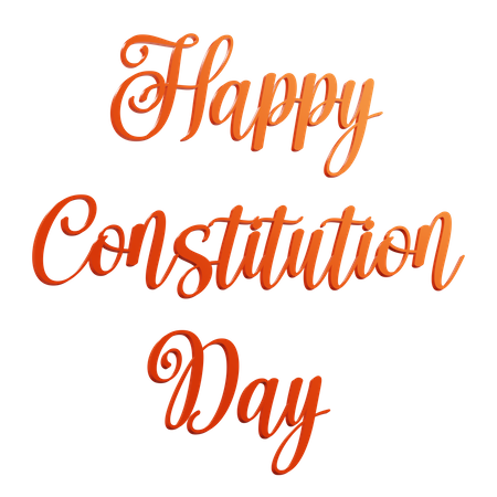 Happy Constitution Day  3D Icon
