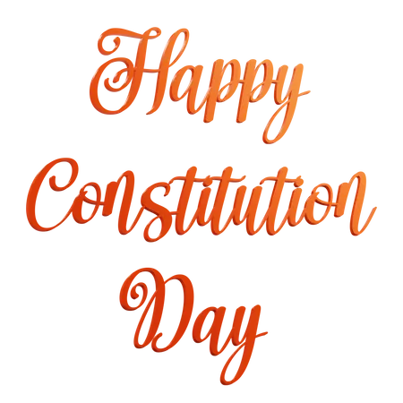Happy Constitution Day  3D Icon