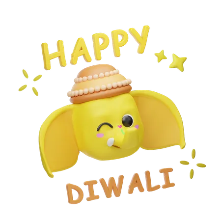 Happy Diwali  3D Illustration