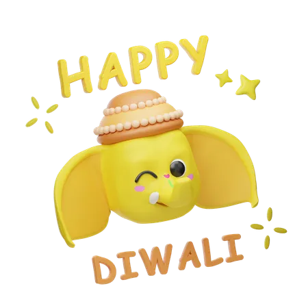 Happy Diwali  3D Illustration