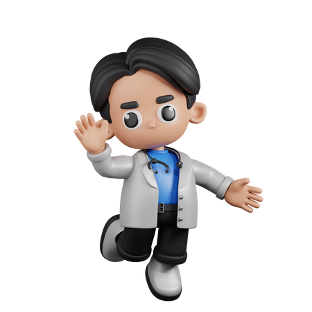 Happy Doctor  3D Icon