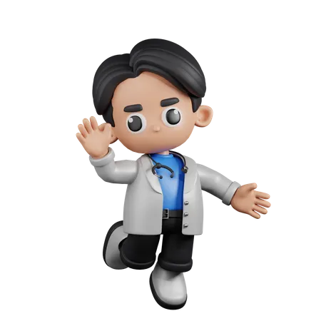 Happy Doctor  3D Illustration