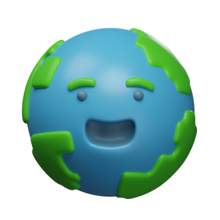 Happy Earth  3D Icon