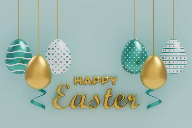 Happy easter  3D Icon