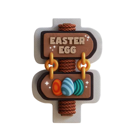 Happy Easter sign  3D Icon