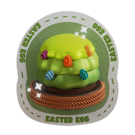 Tree Happy Easter  3D Icon