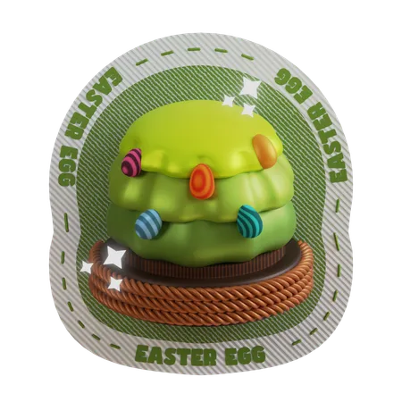 Tree Happy Easter  3D Icon