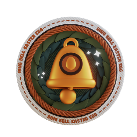 Happy Easter ring bell  3D Icon