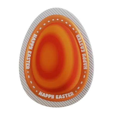 Happy Easter egg  3D Sticker