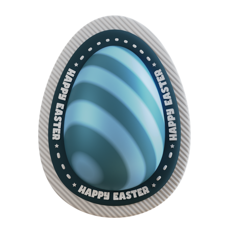 Happy Easter egg  3D Sticker