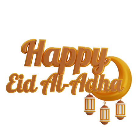 Happy Eid Al Adha  3D Icon