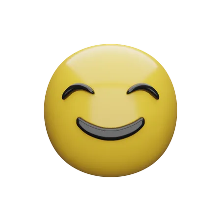Happy Emoji 3D Illustration