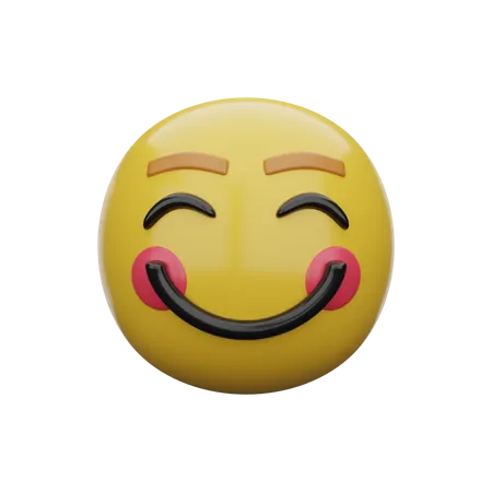 Happy Emoji  3D Illustration