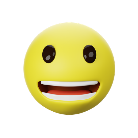 Happy emoji 3D Icon