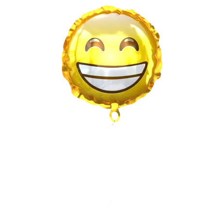 Happy Emoji Balloon  3D Icon