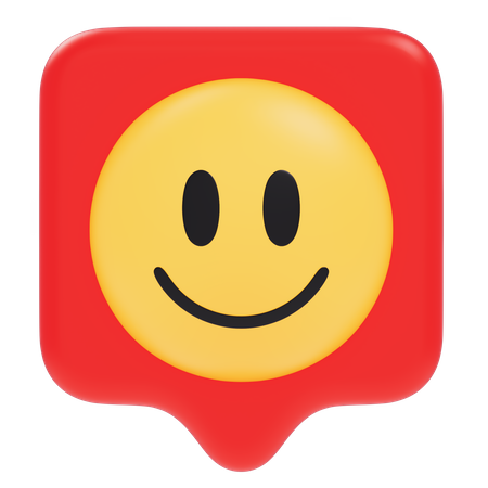 Fröhliche Emoji-Benachrichtigung  3D Sticker