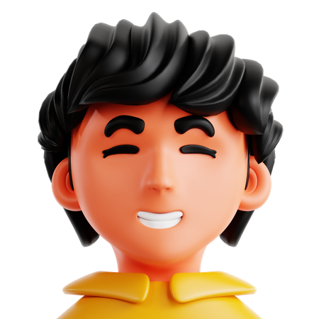 행복한 얼굴  3D Icon