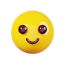3d for happy face emoji