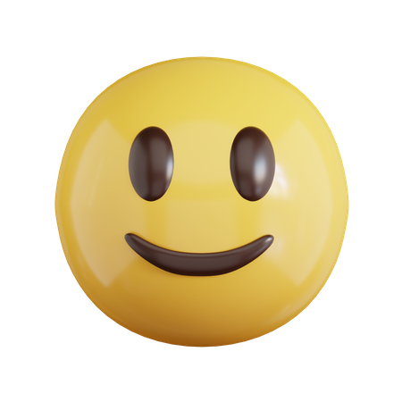 Happy Face Emoji  3D Icon