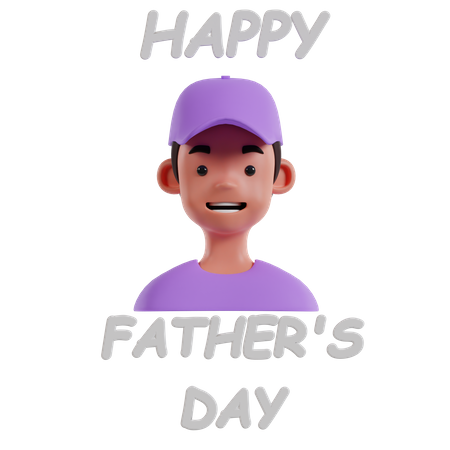 Happy Fathers Day  3D Icon