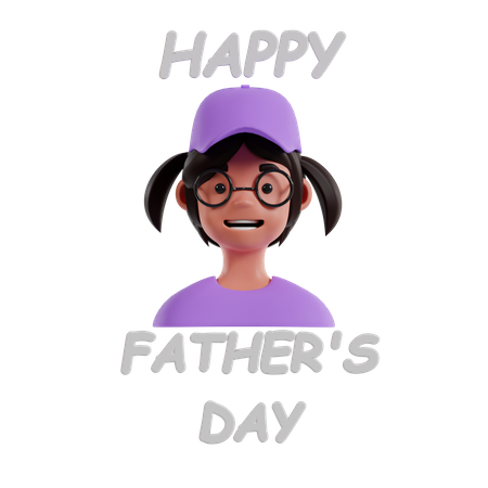 Happy Fathers Day  3D Icon