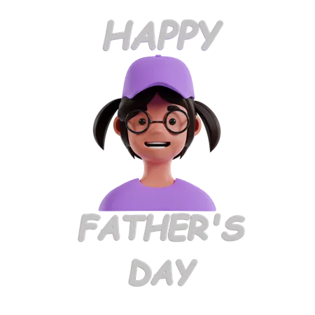 Happy Fathers Day  3D Icon