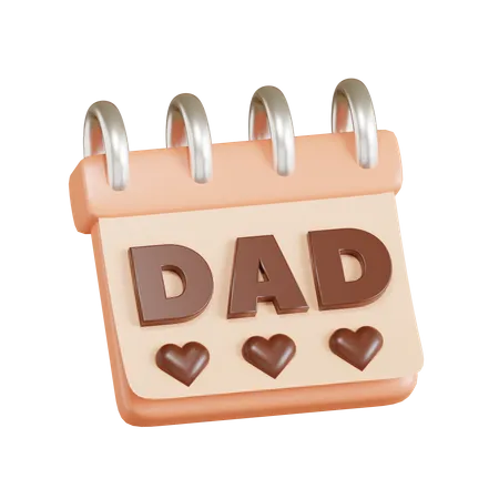 Happy Fathers Day  3D Icon