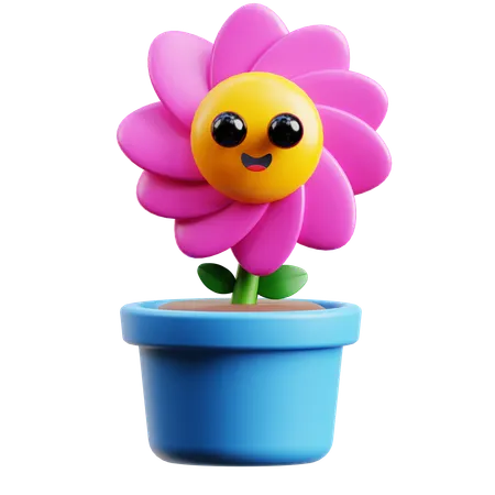 Happy Flower  3D Icon