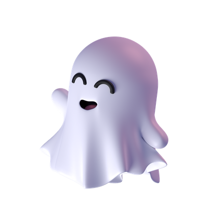 Happy Ghost  3D Icon