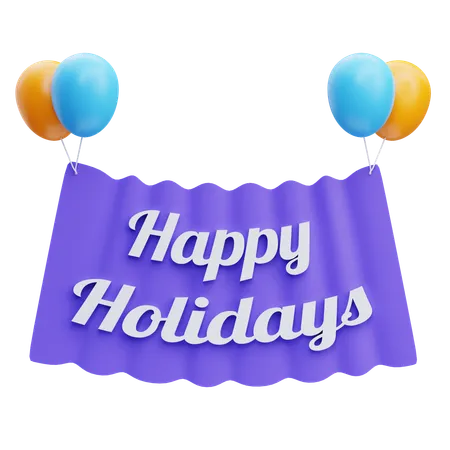 Happy Holidays  3D Icon