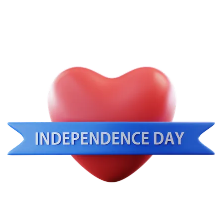 3 D Illustration Happy Independence Day 3D Icon