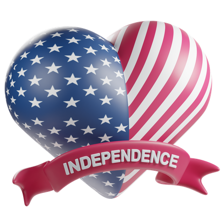 Happy Independence Day  3D Icon