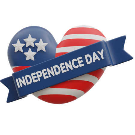 Happy Independence Day  3D Icon