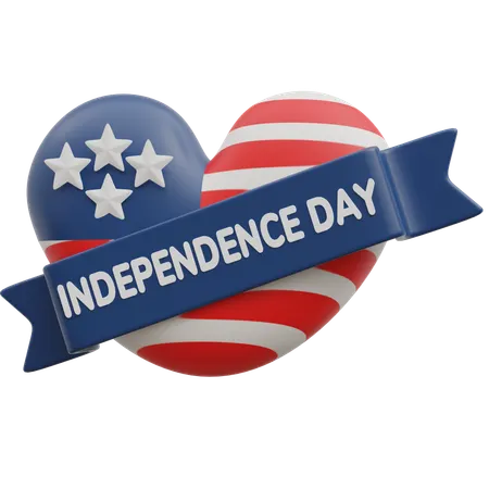 Happy Independence Day  3D Icon