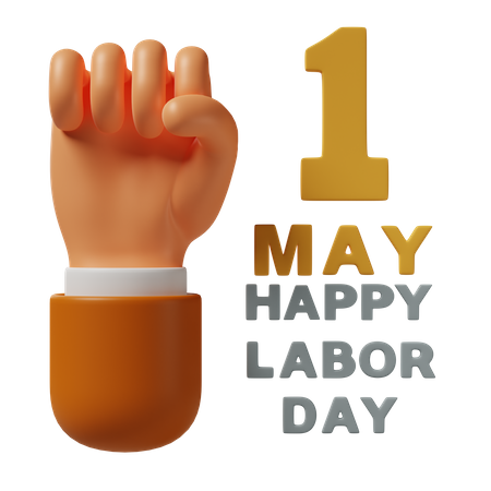 Happy Labor Day  3D Icon