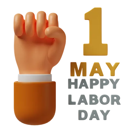 Happy Labor Day  3D Icon