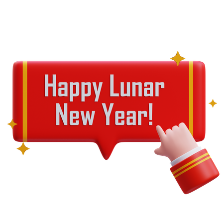Happy Lunar New Year  3D Icon