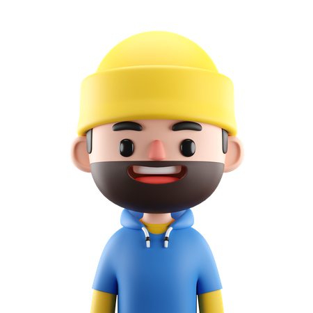 Happy Man  3D Icon