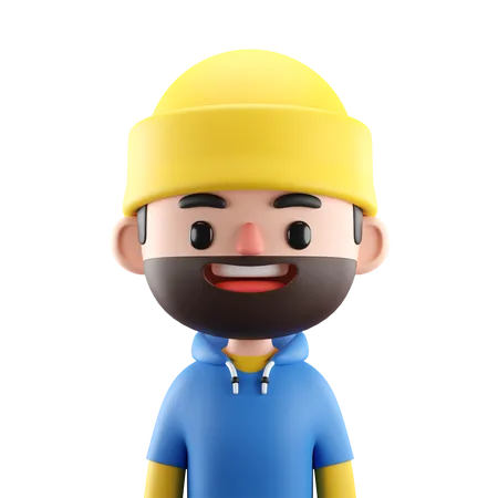 Happy Man  3D Icon