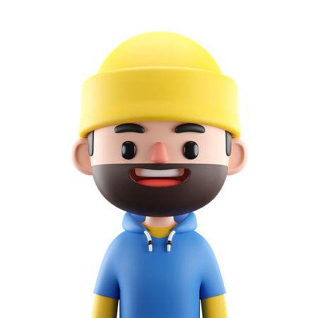 Happy Man  3D Icon