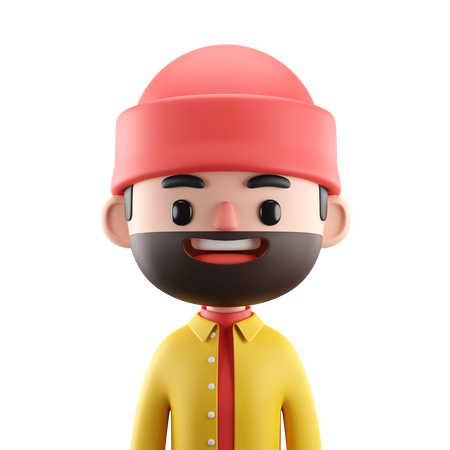 Happy Man  3D Icon