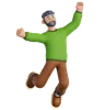 Happy Man Jumping