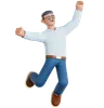 Happy Man Jumping