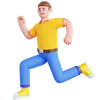 Happy Man Jumping