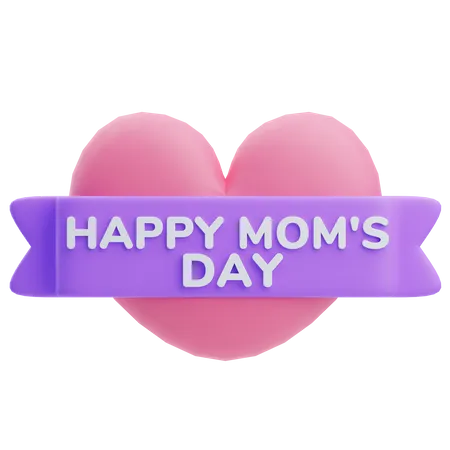 Happy Moms Day  3D Icon
